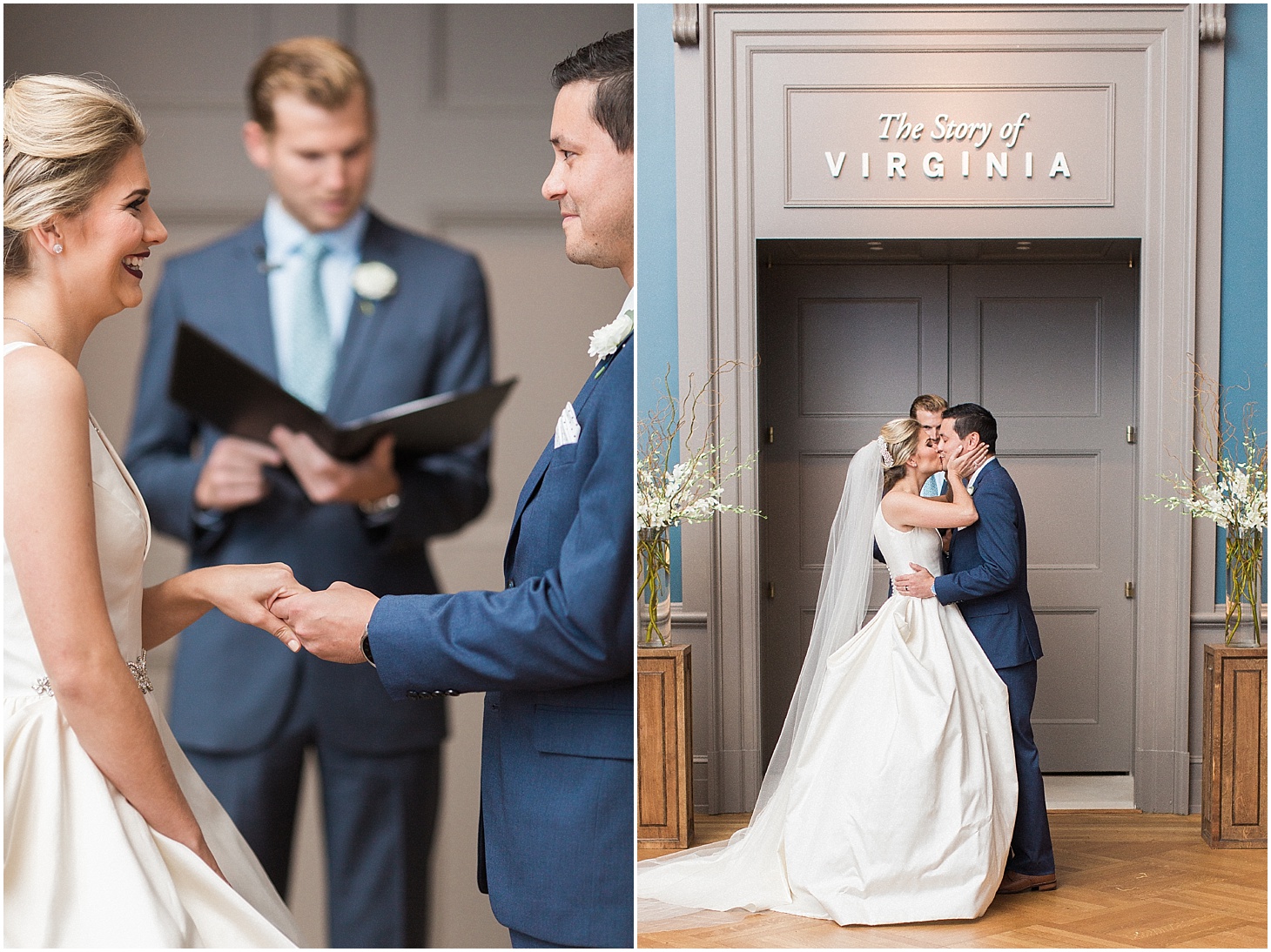 Wedding Ceremony at Virginia Historical Society, Richmond, VA | Nikki Santerre Photography | Virginia Fine Art Film Photographer