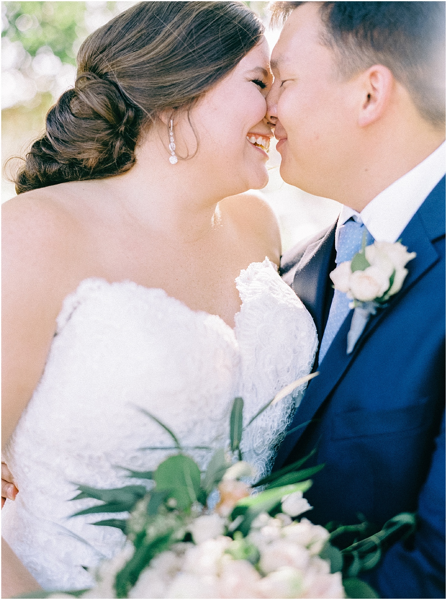 Sage and Blush Wedding at Bluestone Vineyard | Nikki Santerre Photography | Fine Art Film Wedding Photographer