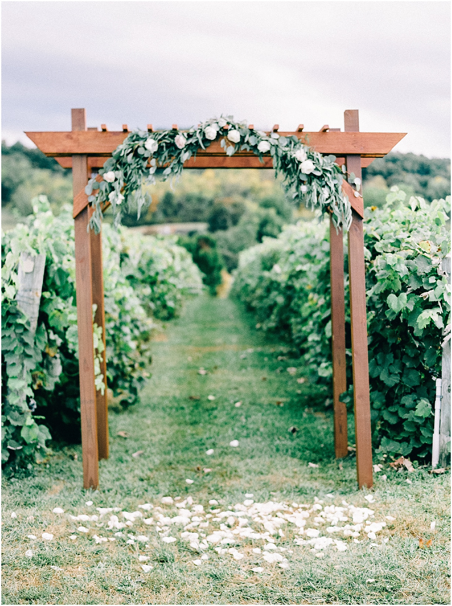 Sage and Blush Wedding at Bluestone Vineyard | Nikki Santerre Photography | Fine Art Film Wedding Photographer