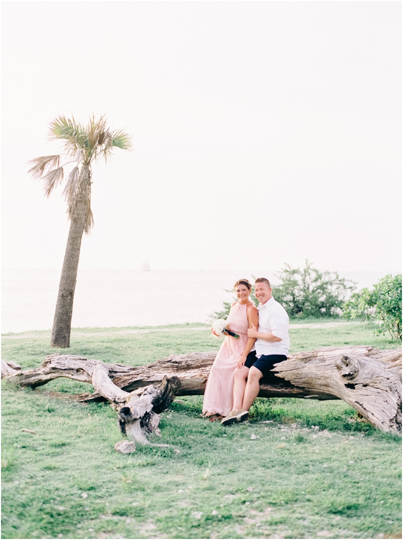 Nikki Santerre_Fine Art Film Destination Wedding Photographer_Key West Anniversary Session at Fort Zachary Taylor Beach_0001